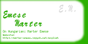 emese marter business card